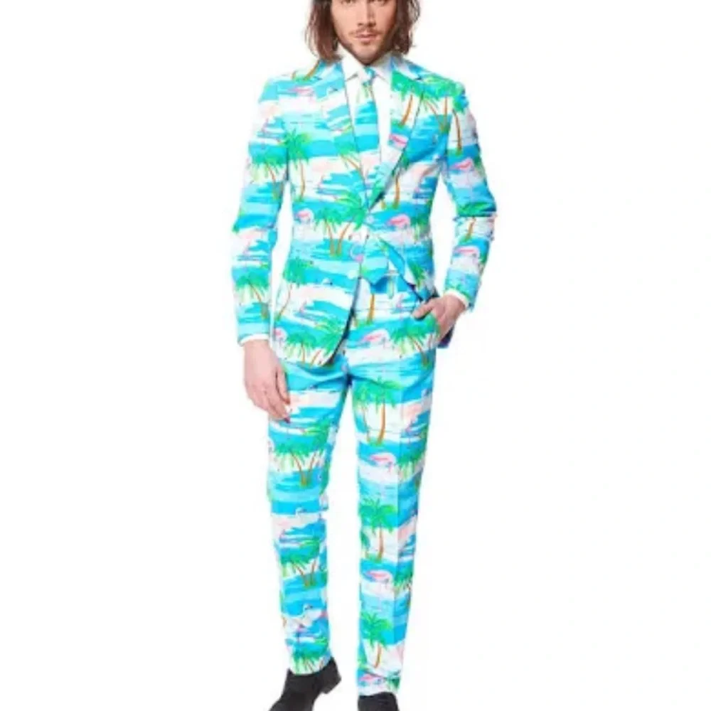 OppoSuits Flamingo mens suit US 36
